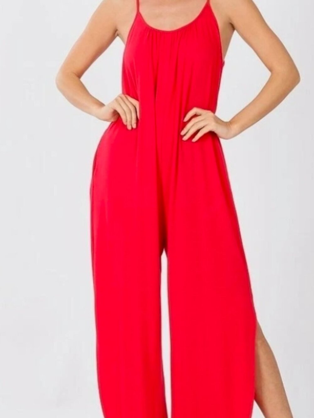 Boho jumpsuit Romper open leg